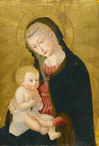 Madonna z Dzieciątkiem, po 1445 (tempera i złoty płatek na desce)