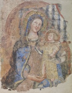 Madonna z Dzieciątkiem, pierwsza połowa XIV wieku (fresk)