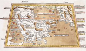 Szósta Azja Tabula, 1541 autorstwa Ptolemy