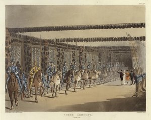 Zbrojownia koni autorstwa Pugin and Rowlandson