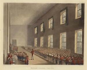 Wyższa Szkoła Wojskowa autorstwa Pugin and Rowlandson