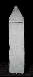 Stela wotywna z kaduceuszem z Kartaginy, III-II w. p.n.e. (wapień) autorstwa Punic Punic