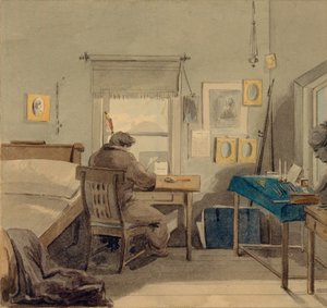 W pracy. W domu Pavla Nashchokin, 1824