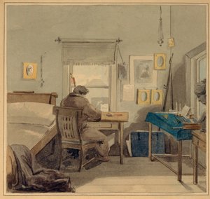 W pracy. W domu Pavla Nashchokin, 1824