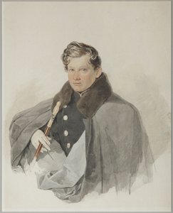 Portret hrabiego Siergieja Wasiljewicza Trubetskoya 1815-1859, 1835 autorstwa Pyotr Fyodorovich Sokolov