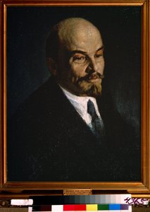 Retrato de Vladimir Leninpolish autorstwa Pyotr Ivanovich Kelin