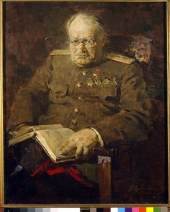 Portret neurochirurga i akademika Nikołaja N. Bourdenki (1876-1946) autorstwa Pyotr Ivanovich Kotov