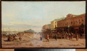 Nijni Novgorod (Nizhny Novgorod) - Obraz Piotra Pietrowicza Vereshchagin (Piotr Verechchaguine) (1836-1886), olej na płótnie, sztuka rosyjska XIX wiek - Państwowe Muzeum Sztuki, Nijni Novgorod (Rosja)