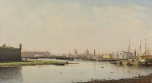 Widok na Sankt Petersburg autorstwa Pjotr ​​​​Petrowitsch Wereschtschagin