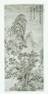 Krajobraz po Wang Meng autorstwa Qi Zhijia