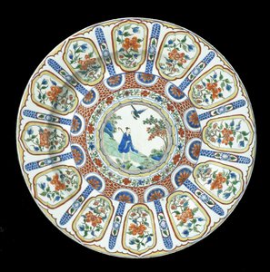 Duże naczynie verte Imari, Okres Kangxi, 1662-1722 (porcelana)