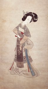 Lady of China, Ren Shyong (malarstwo na jedwabiu) autorstwa Qing Dynasty Chinese School