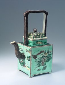 Duży czajniczek Famille Verte, okres Kangxi (1662-1722) (porcelana)