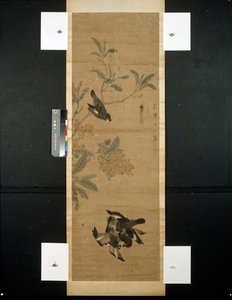 Ptaki i gałąź autorstwa Qing Dynasty Chinese School