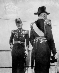 Komandor Keppel z księciem Connaught, 1908