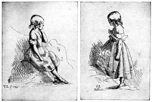 Dwie akwaforty królowej Wiktorii, 1840.