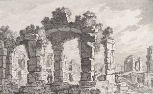 Ruiny Cumes, XVIII wiek. autorstwa Quentin Pierre Chedel