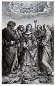 „Św. Cecylia”, 1514 1870 autorstwa Quesnel