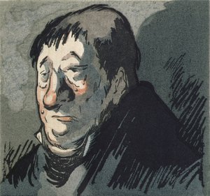 „Le Pere Goriot”, ilustracja do powieści Honore de Balzac (1799-1851), wydana przez Rene Kieffera w Paryżu w 1922 r.