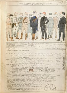 Mundury Królewskiego Korpusu Wojsk Kolonialnych Królestwa Włoch w Erytrei, kolorowa tablica autorstwa Quinto Cenni autorstwa Quinto Cenni