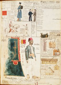 Różne mundury Królestwa Włoch, kolorowa tablica autorstwa Quinto Cenni autorstwa Quinto Cenni