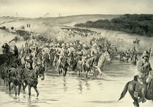 „Lord Roberts i jego armia przekraczają Wall River”, 1901. autorstwa RM Paxton