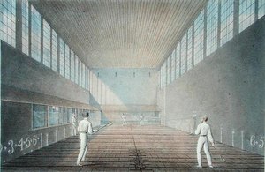 Prawdziwy kort tenisowy u Lorda, połowa XIX wieku (kolor lito) autorstwa R.S. Groom
