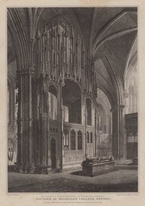 Sanktuarium biskupa Waynflete, założyciela Magdalen College w Oksfordzie, w katedrze w Winchester (rycina) autorstwa R. (after) Essex