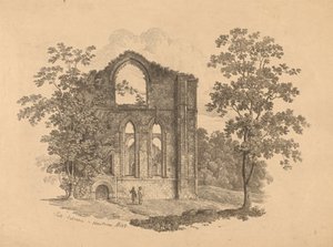 Entrada sul para Fountains Abbey Polish autorstwa R. Dunning