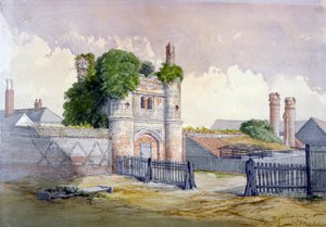 Widok Beckingham Hall niedaleko Witham, Essex, 1869. autorstwa R Nightingale