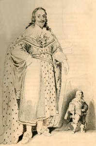 Jeffery Hudson, 30 lat, 18 cali wzrostu. - Krasnolud do króla Karola I, 1821.