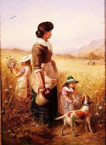 Gra na polach autorstwa R. Saunderson Cathering