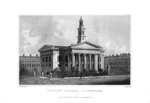 Kościół Trójcy Świętej, Southwark, Londyn, 1830 r.