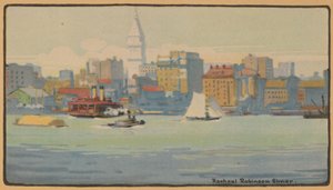 Nowy Jork z promu 34th Street, 1914.
