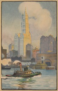 Budynek Woolworth z promu, 1914.