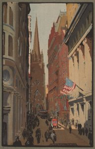Kościół Trójcy Świętej i Wall Street, 1914.