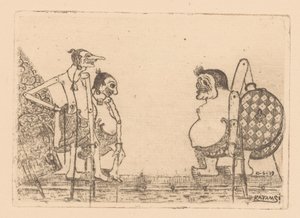 Wajangpoppen autorstwa Raden Katamsi (signed by artist)