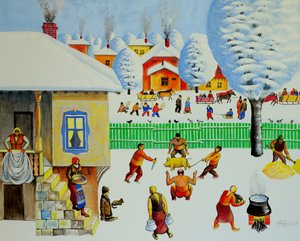 Na choince, 2006 (olej na płótnie)