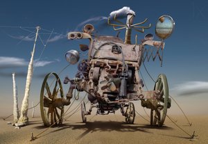 Steampunkowa maszyna pustynna autorstwa Radoslav Penchev