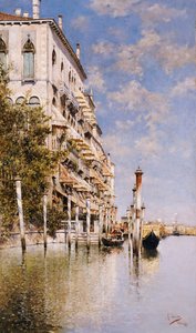 Wzdłuż Canale Grande autorstwa Rafael Senet