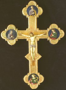 Krzyż procesyjny ze świętymi franciszkanami (recto) autorstwa Raffaello