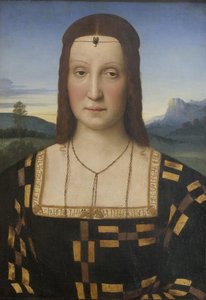 Portret Elisabetty Gonzagi 1471-1526 autorstwa Raffaello Sanzio Raphael