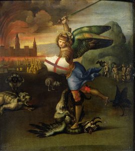 Św. Michał, ok. 1503-05 (patrz także 15971) autorstwa Raffaello Sanzio Raphael
