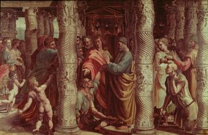 Uzdrowienie kulawego (kreskówka do Kaplicy Sykstyńskiej) (WSTĘPNA RENOWACJA) autorstwa Raffaello Sanzio Raphael