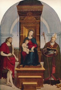 Madonna Degli Ansidei, 1505, c1915 autorstwa Raffaello Sanzio Raphael