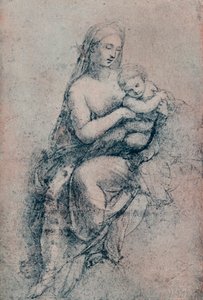 Dziewica z Dzieciątkiem, studium do Madonna di Foligno, ok. 1511. 1903 autorstwa Raffaello Sanzio Raphael