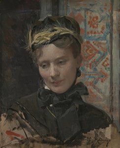 Portret damy. 1885-95 autorstwa Raimundo de Madrazo y Garreta