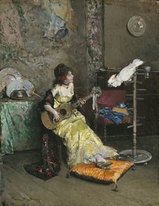 Kobieta z papugą, ok.1872
