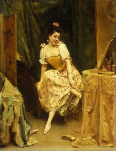 Młoda kobieta przy toaletce, autorstwa Raimundo de Madrazo y Garreta