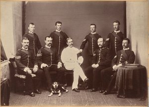 Kapitan Watkins i podoficerowie autorstwa Raja Deen Dayal